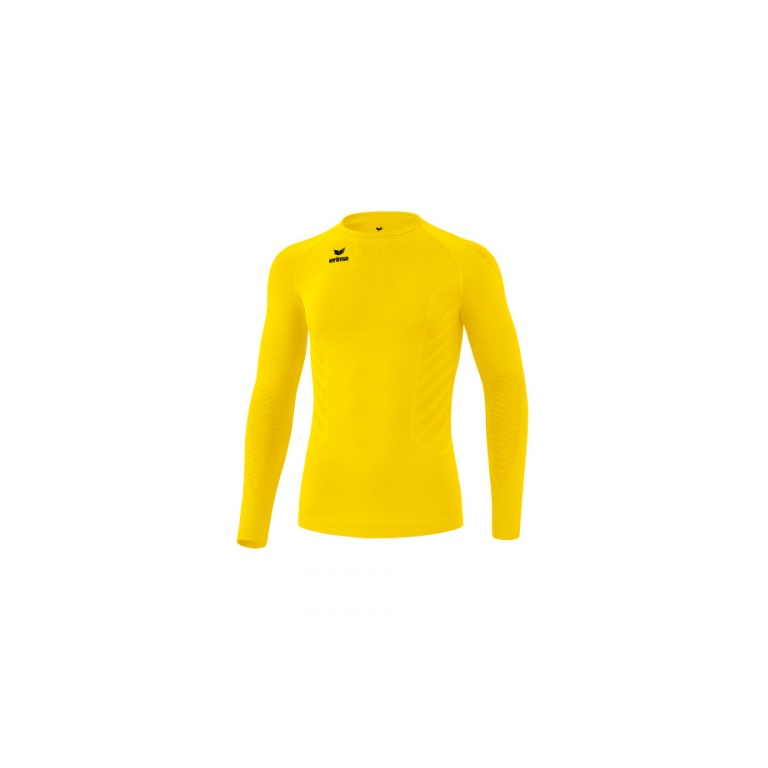 Erima Bielizna Funkcyjna Longsleeve Athletic Okrągły Dekolt (bezszwowa) żółta Męska